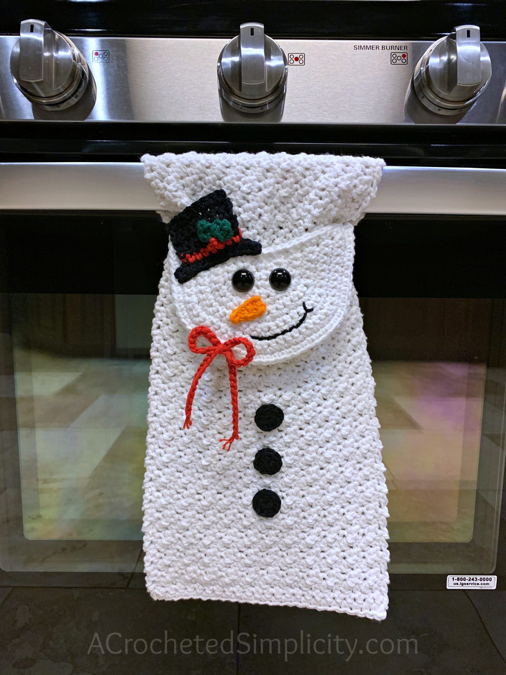 Crochet Kitchen Towels for Christmas alldaycrochet