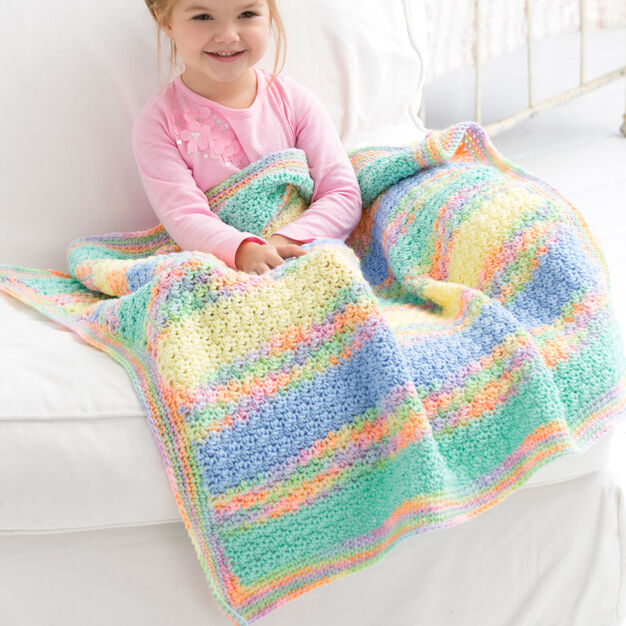 Tropical Baby Blanket – Free Crochet Pattern – alldaycrochet