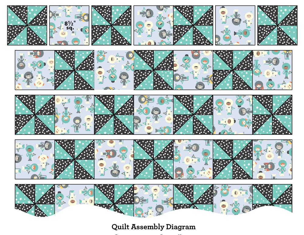 Pinwheel Pals Quilt – Free Pattern – alldaycrochet