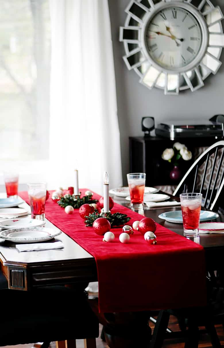 Red Velvet Table Runner
