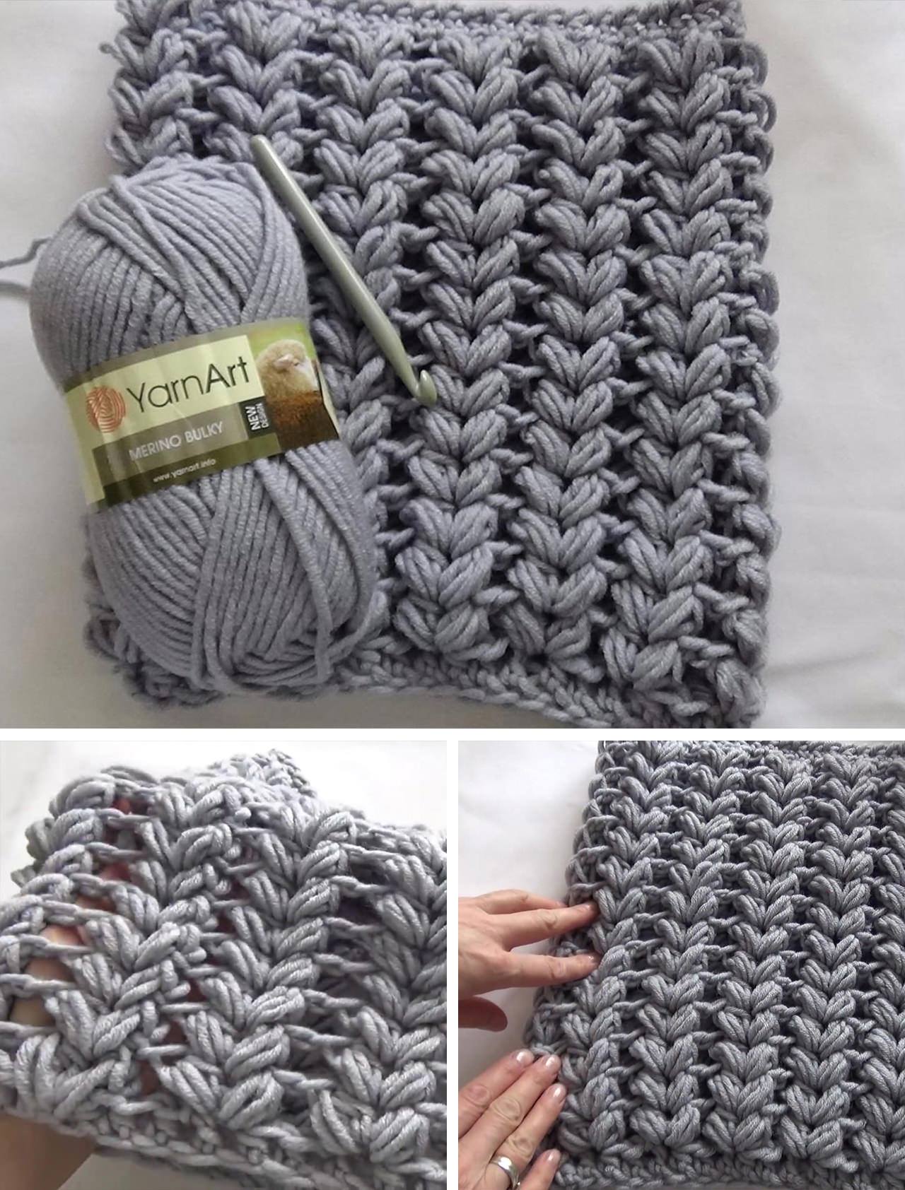 Braided Puff Stitch Crochet – Cozy Texture with Modern Elegance