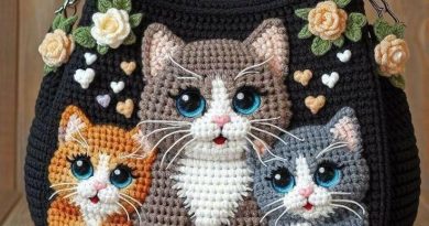 Crochet Cat Lover’s Bag – A Whimsical Handbag for Pet & Yarn Lovers