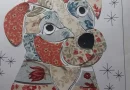 Fabric Appliqué Dog Portrait – A Whimsical Hand-Stitched Keepsake