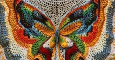 Wings of Freedom – Crochet Butterfly Tunic Dress
