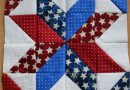 Patriotic Pinwheel Quilt Block – A Celebration in Red, White, and Blue