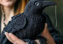 A Majestic Crochet Raven – Art in Every Stitch