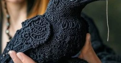 A Majestic Crochet Raven – Art in Every Stitch