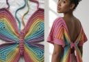 Rainbow Butterfly Crochet Top – Free Pattern