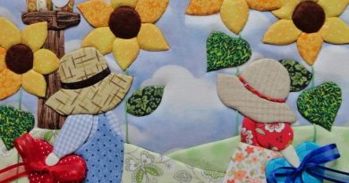 Sunbonnet Sue Country Scene Quilt Tutorial – Step-by-Step Guide (English)