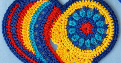 Boho Rainbow Heart Appliqué – Step-by-Step (US Terms)