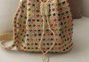 Colorful Beaded Crochet Bucket Bag: A Stylish and Fun Handmade Accessory
