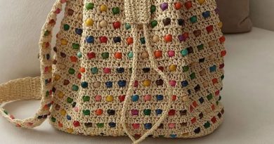 Colorful Beaded Crochet Bucket Bag: A Stylish and Fun Handmade Accessory