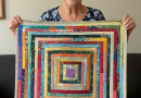 Giant Scrappy Spiral Quilt – Step by Step (US terms)