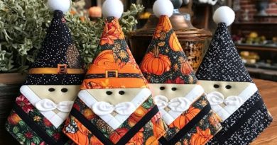 Whimsical Fabric Gnomes – A Quilter’s Delight