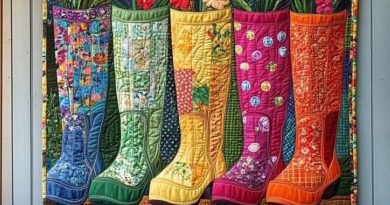Quilt Art: “Rain Boots Full of Flowers” – Step-by-Step Guide