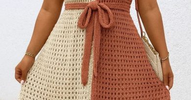 Two-Tone Crochet Summer Dress – Step-by-Step Pattern