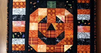 Patchwork Jack-o’-Lantern Mini Quilt – Step by Step
