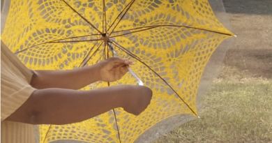 Crochet-Lined Transparent Umbrella – Step-by-Step Tutorial