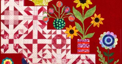 Floral Appliqué and Patchwork Quilt – Step by Step