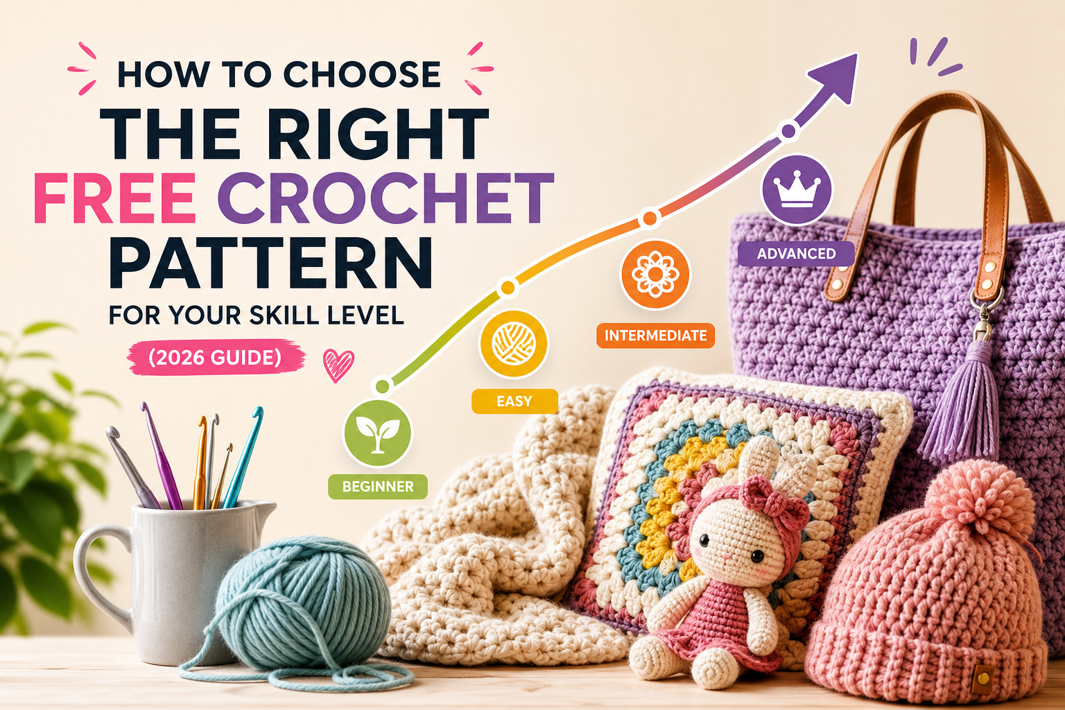 How to Choose the Right Free Crochet Pattern for Your Skill Level (2026 Guide)