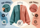 How to Fix a Crochet Cardigan That Is Too Loose or Too Tight