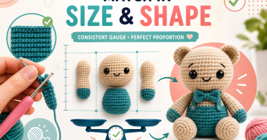 How to Make Amigurumi Pieces Match in Size and Shape: Consistent Gauge and Proportion